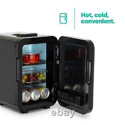 10L Portable Small Mini Fridge Bedroom Cooler Warmer In Black AC/DC Car Travel