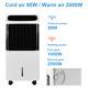 12L Portable Air Cooler Fan Remote Control Ice Cold Cooling Conditioner Unit UK