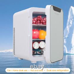 16L Portable Fridge Tabletop Electric Cooler/Warmer Bedroom IceBox Office Travel