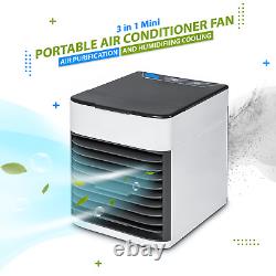 2 X 3 In 1 Portable Usb Mini Air Cooler Conditioner Fan Desk Office Evaporative