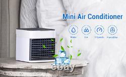 2 X 3 In 1 Portable Usb Mini Air Cooler Conditioner Fan Desk Office Evaporative