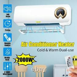 2000W Wall Mounted Air Cooler Airconditioner Heater Fan Heating Air Cooling Room