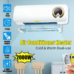 2000W Wall Mounted Air Cooler Airconditioner Heater Fan Heating Cooling Room