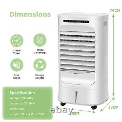 3-in-1 Evaporative Air Cooler 3 Modes Portable Quiet Swamp Cooler Fan Humidifier