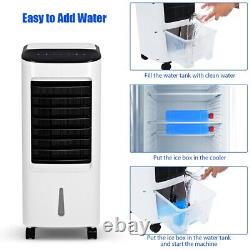 3-in-1 Portable Evaporative Cooler Humidifier With LED Display Sleep Wind 7L Tank