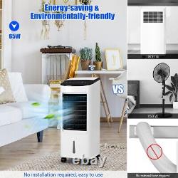 3-in-1 Portable Evaporative Cooler Humidifier With LED Display Sleep Wind 7L Tank