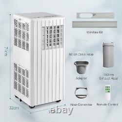 4-in-1 9000BTU Portable Air Conditioner Air Cooler Fan Dehumidifier AC Unit