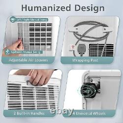 4-in-1 9000BTU Portable Air Conditioner Air Cooler Fan Dehumidifier AC Unit