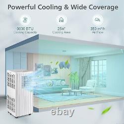 4-in-1 9000BTU Portable Air Conditioner Air Cooler Fan Dehumidifier AC Unit