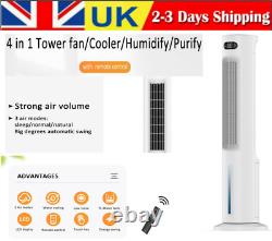 44'' Oscillating Tower Fan Air Cooler 4-in-1 Air Condition Evaporative Timer 75W