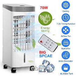 4L Portable Air Cooler Fan with Remote Control Ice Cold Cooling Conditioner Unit