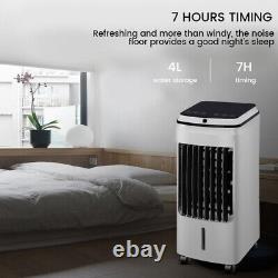 4Litre Portable Air Cooler Moveable Fan Humidifier 3 Setting Ac Remote Uk