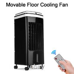 4l Portable Air Cooler Humidifier Fan Remote Control For 3 Speeds 2 Ice Packs Uk