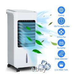 6L Air Cooler Fan 3-Speed Evaporative Humidifier Mobile Conditioner with Remote