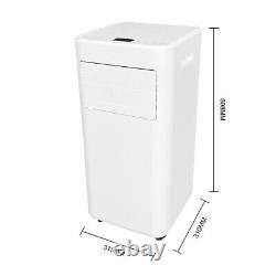 7000 BTU Portable Air Conditioner 3-in-1 Air Cooler with Wheel Dehumidifier Fan UK