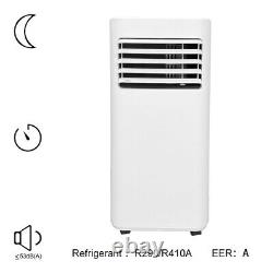 7000 BTU Portable Air Conditioner 3-in-1 Air Cooler with Wheel Dehumidifier Fan UK