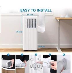 9000BTU Portable Air Conditioner 3in1 Air Cooler Fan Dehumidifier Timer White