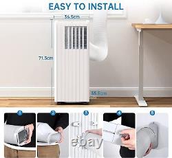 9000BTU Portable Air Conditioner 3in1 Air Cooler with Fan Dehumidifier Mode Timer