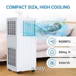 9000BTU Portable Air Conditioner R290 Cooler Unit Fan & Dehumidifier with Remote