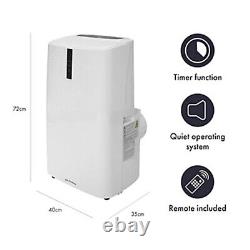Air Conditioner Portable Cooler Heater Dehumidifier Remote Control White 3 Speed