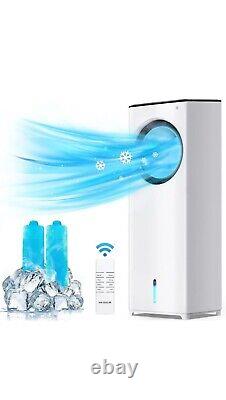 Air Cooler Fan, 4 in 1 Portable Air Conditioner, Bladeless Design Evaporative