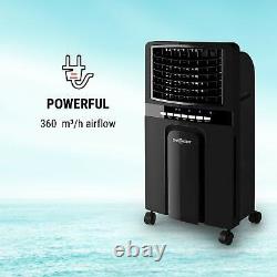 Air Cooler Portable Conditioning Room 4in1 Fan 6L 65W Ioniser Humidifier Black