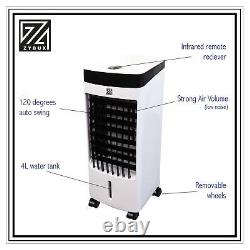 Air Cooler Portable Humidifier Evaporative 4L Water Tank Cool Fan Remote Control