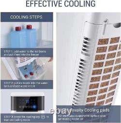 B379E0 Evaporative Coolers for Home, 80W Air Cooler 4-IN-1 Tower Fan NEW