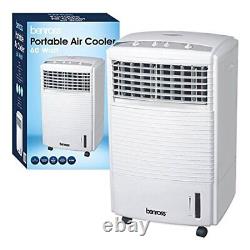 Benross 60W Portable Wheeled Air Cooler and Humidifier 7 Litre in White 42240