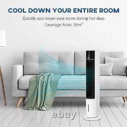 Bladeless Air Cooler, Evaporative Tower Fan Humidifier Unit with Oscillating