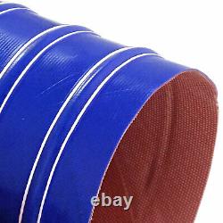 Blue Air Ducting Pipe Flexible Hose Hot Or Cold Vent Car Cooling Transfer