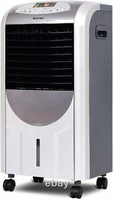 COSTWAY 5 in 1 Compact Air Cooler Heater Humidifier Fan Purifier, with F