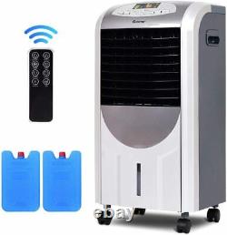 COSTWAY 5 in 1 Compact Air Cooler Heater Humidifier Fan Purifier, with F