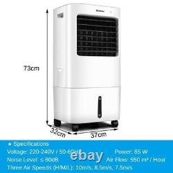 COSTWAY Evaporative Air Cooler, 3 in 1 Cooling Fan and Humidifier with 20L Water