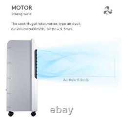 Compact Portable Air Cooler Fan Heater Humidifier Wash Filter Remote Evaporate