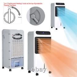 Compact Portable Air Cooler Fan Heater Humidifier Wash Filter Remote Evaporate