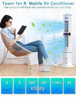 Cooler Mobile Air Conditioners, 4 in 1 Tower Fan/Air Purifier/Humidifier/Evapora