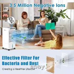 Evaporative Air Cooler, 4-IN-1 Portable Air Conditioner Humidifier Air Purifier