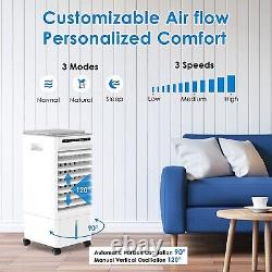 Evaporative Air Cooler, 4-IN-1 Portable Air Conditioner Humidifier Air Purifier