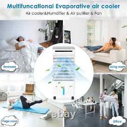 Evaporative Air Cooler, 4-IN-1 Portable Air Conditioner Humidifier Air Purifier