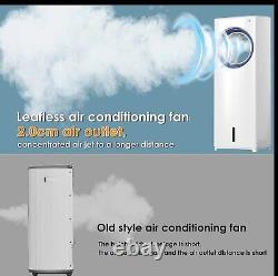 Evaporative Air Cooler, 80W Mobile Air Conditioner 4-IN-1 Tower Fan/Cooling/Humi