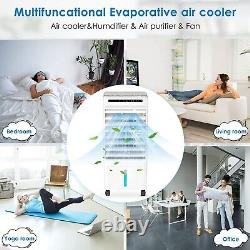 Evaporative Air Cooler, Yovikin 4-IN-1 Portable Air Conditioner Humidifier