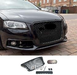 FITS AUDI A3 8P Front Grille Honeycomb Grill Front Grill Emblem Holder PDC 08-13