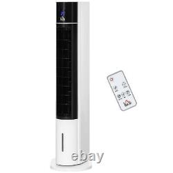 HOMCOM Bladeless Air Cooler Evaporative Tower Fan Humidifier Unit with Oscillating