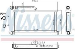 Heater Radiator Exhanger Unit For Audi A6 4f2 C6 Ccaa Cala Bdw Auk Bkh Nissens