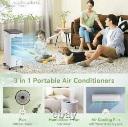 Mobile Air Conditioner 3-IN-1 Evaporative Air Cooler Humidifier Cooling Fan