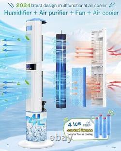 Mobile Air Conditioners, 4 in 1 Fan/Air Purifier/Humidifier/Evaporative Cooler