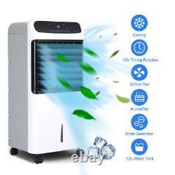 Mobile Air Cooler Evaporative Fan Portable Ice Cooling With Timer Humidifier