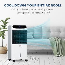 Mobile Air Cooler Evaporative Ice Cooling Fan Humidifier Unit