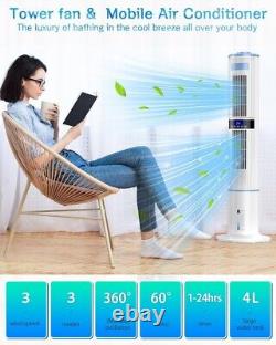 Mobile air Conditioner 4 in 1 Tower Fan Purifier Humidifier Cooler Aptorlty